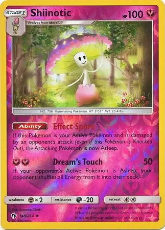 Lost Thunder Shiinotic #148/214 reverse holo